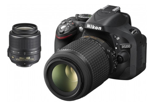 Cámara Nikon D5200  + 2 Lentes 15-55 Y 55-300 + Extras