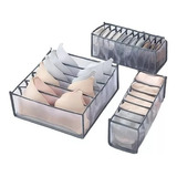 Organizador Plegable De Ropa Interior Medias Corbatas Set X3