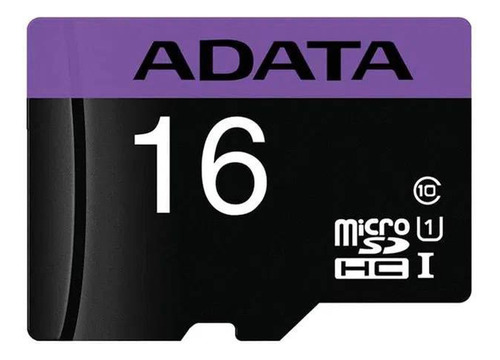 Tarjeta De Memoria Adata Ausdh16guicl10-r  Premier Con Adaptador Sd 16gb