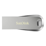 Memoria Usb 128gb Sandisk Ultra Luxe Usb 3.1 Gen 1 150 Mb/s Color Plateado