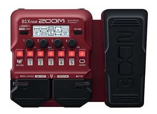 Zoom B1x Four Bass Guitarra  Multi-effects Processor With E