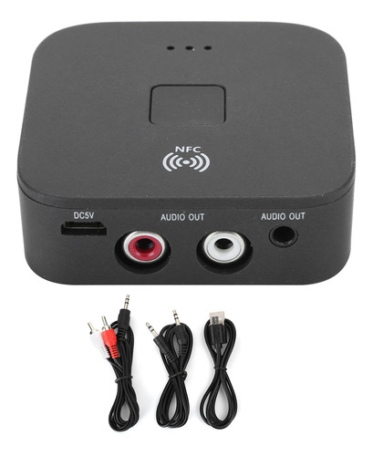 Receptor Rca Bluetooth Adaptador Inalámbrico Auxiliar Jack D