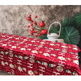 Mantel Navideño Antimancha Tela Tropical 1 50 X 2,50 Cm