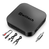 Swiitech Receptor Transmisor Bluetooth, Adaptador Aux Blueto