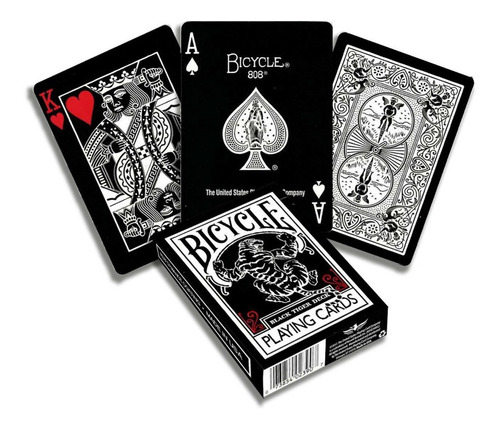 Baraja Bicycle Black Tiger Mazo Cartas Profesional Original