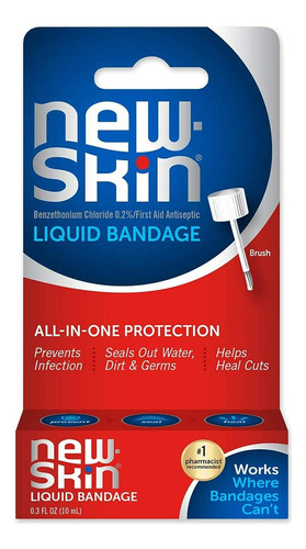 New Skin Curita Flexible Liquido 10ml Envío Inmediato