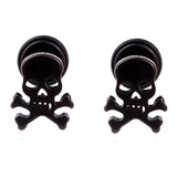 Calavera Skull - Aretes Goticos Dark Emo Kawaii E Girl  01