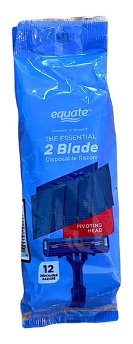 Cuchillas De Afeitar Desechables Twin Blade Plus, 12 Unidade