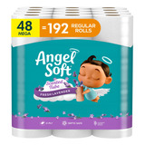 Angel Soft Papel Higienico, 48 Megarrollos Con Tubo Perfumad