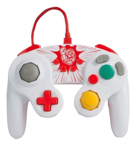 Controle Powera Wired Gamecube Nintendo Switch Mario