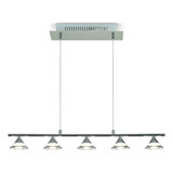 Colgante Moderno 5 Luces Led Calida Integrada Modelo Trieste