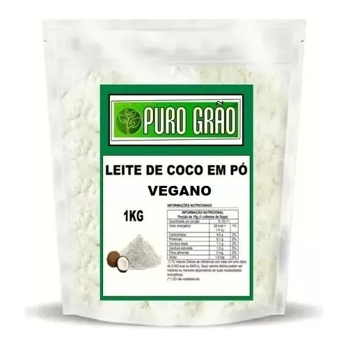 Leite De Coco Em Pó 1kg 100% Puro - Vegano