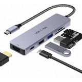 Hub Usb C Adaptador Usb C Multipuerto 6 En 1 Con Lector De T