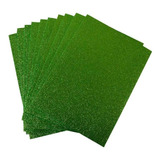 Foamy Fomi Escarchado Tamaño 1/8 Verde Claro 1 Pqte X 10 Und