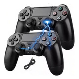 Kit 2 Controle Ps4 Sem Fio Doubleshock 4 Manete Pc Tablet Tv