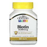 Biotina 10.000 Mcg 360 Comprimidos - 21st Century