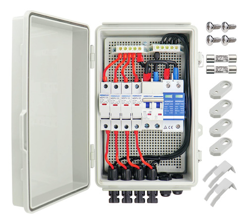 Caja Combinada Solar De 4 Cuerdas Con Pararrayos Fotovoltaic