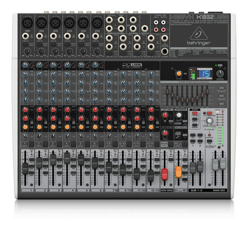 Consola Behringer Xenyx X1832 Usb 18 Canales Xlr Jack Mixer