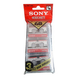 Microcassette Sony Pack X 3 - Mc60 Original