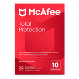 Antivirus Mcafee Total Protection Lic. 1 Año 10 Dispositivos
