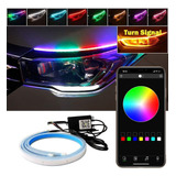 45 Cm Par Tira Led Drl Rgb Flexible Direccional Secuencial