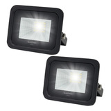 Kit X2 Reflectores Led Gadnic Blanco 20w Exterior/interior