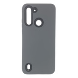 Funda Estuche Rígido Antigolpes Para Moto G8 Power Lite Gris