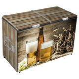 Adesivo Envelope Freezer Horizontal 2 Tampas Cerveja Madeira