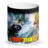 Mug Mágico Goku Vs Cell Personalizado Con Nombre 