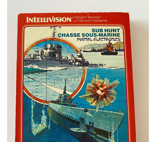 Juego Intellivision Sub Hunt Juego 80s Mattel Con Caja