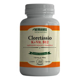 Anti Câimbras Cloreto Potássio Magnésio Puro 500mg 30 Caps Sabor Sem Sabor