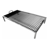 Parrilla Fija Emparrillado 100x60 Hierro Flotante  8mm .