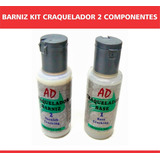 Barniz Kit Craquelador 2 Componentes 50ml Cada Pote