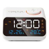 Despertador Con Radio Led Digital 12/24h Snooze Wake Up Cl