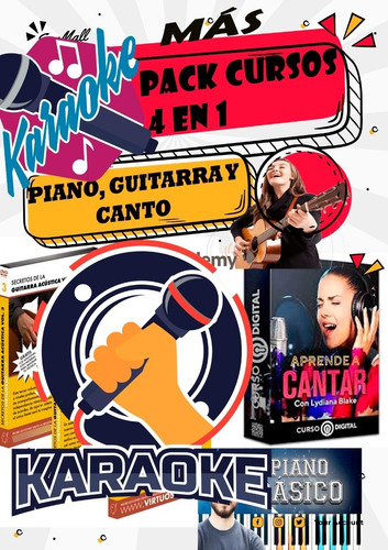 Pack 200,000 Karaokes 2023 Solistas Vocalista+ Cursos Música