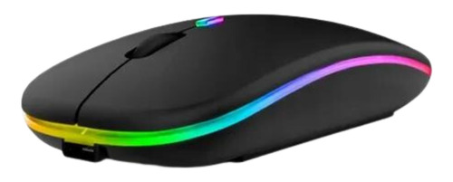 Mouse Sem Fio Recarregável Wireless Led Rgb Ergonômico Novo