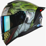 Casco Kov Zero Joker Guason Abatible Led Deportivo P