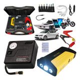 Kit Mini Compresor Aire 12v + Arrancador Portatil Auto Moto