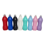 X10 Botellas Plástica Deportiva Souvenir Pico 500 Cc Colores