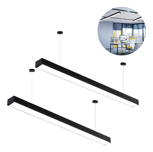  Lampara Colgante Led 36w Minimalista Luz Blanca Teco X2 Pz