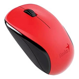 Mouse Genius Inalambrico Nx 7000 Wireless Rojo Ambidiestro