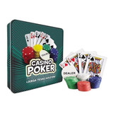 Casino Poker Metalico, Cartas, Fichas