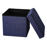 Folding Storage Ottoman Cube Seat Ottomans Folding Stor...