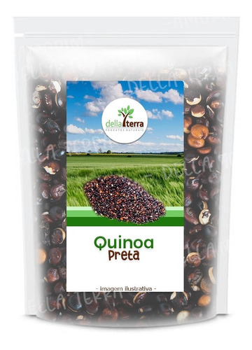 Quinoa Preta Em Grãos Premium 1 Kg Della Terra