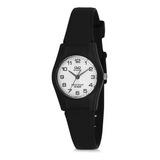 Reloj Para Mujer Q&q Vq03j010y Negro + Estuche