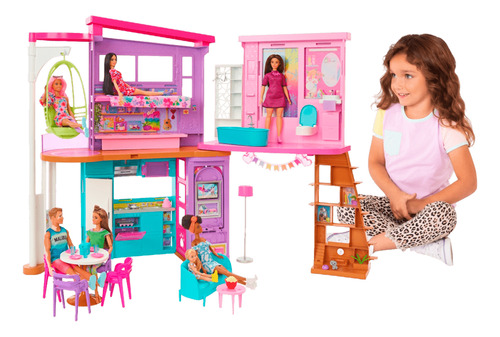 Barbie Casa De Vacaciones Malibú Original De Mattel