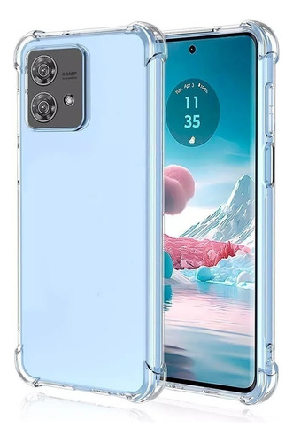 Funda Transparente Reforzada Anticaídas Para Motorola G84