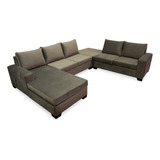 Juego Living Sillones Sofa Hamburgo Pana Antimanchas