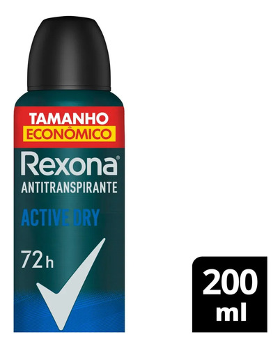 Atacado C/8 Antitranspirante Aerosol Rexona Active Dry 200ml