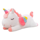 Unicornio Pony De Peluche Arcoiris Tipo Pegaso Almohada 30cm